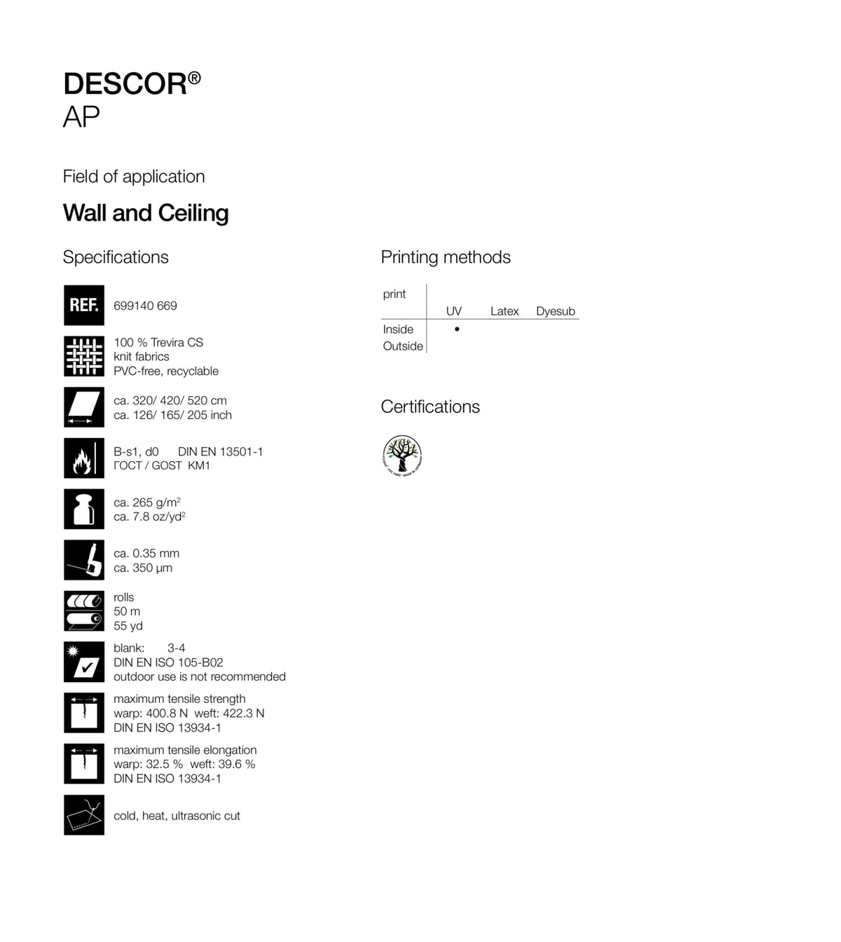 DESCOR AP – bilde 4 for strekkhimling